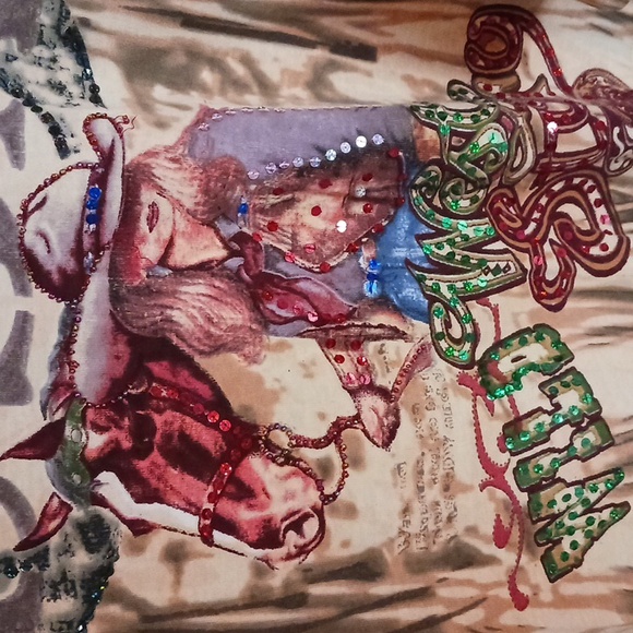 Bit and bridle three quarter sleeve t shirt. Wild west. 🇺🇸 - Picture 2 of 10